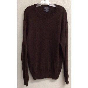 Pendleton 100% Wool Washable Wool Crew Neck Sweater Mens Size Large Brown
